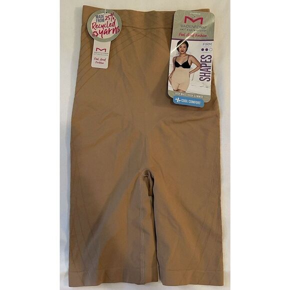 Maidenform Shapes Firm High Waist Thigh Slimmer Shorts Size Small NEW - Picture 1 of 3